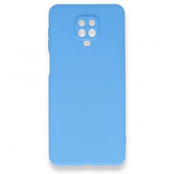 Xiaomi Redmi Note 9 Pro Nano İçi Kadife Silikon - Mavi Cep Telefonu Kılıfı