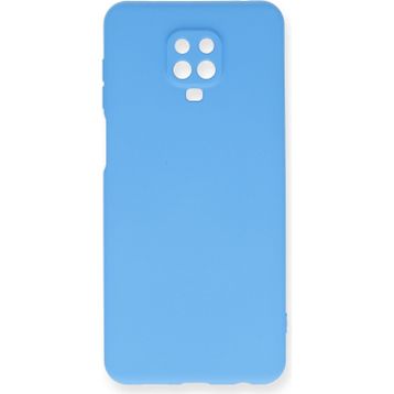 Xiaomi Redmi Note 9 Pro Nano İçi Kadife Silikon - Mavi Cep Telefonu Kılıfı