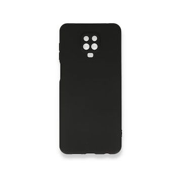 Xiaomi Redmi Note 9 Pro Nano İçi Kadife Silikon - Siyah Cep Telefonu Kılıfı