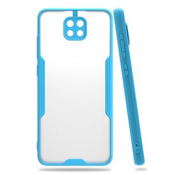 Xiaomi Redmi Note 9s Platin Silikon - Mavi Kılıf