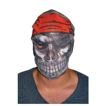 Xnews 3D Baskılı Maske Model 4 Kafaya Tam Geçmeli Bez Korsan Maskesi - Streç Korku Maskesi