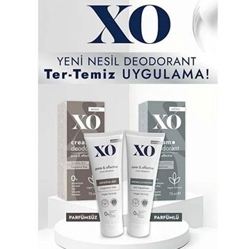 Xo Care Effective Parfümlü 3x75 ml Unisex Krem Deodorant