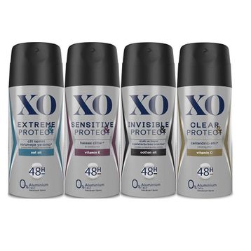 Xo Invisible Protect 4x150 ml Erkek Sprey Deodorant