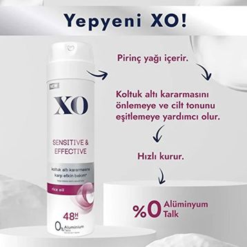Xo Sensitive Effective 3x150 ml Women Deodorant