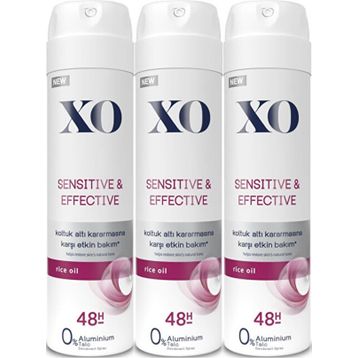 Xo Sensitive Effective 3x150 ml Women Deodorant
