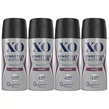 Xo Sensitive Protect Men 4x150 ml Deodorant
