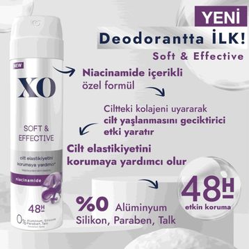 Xo Soft Effective 4x150 ml Women Deodorant