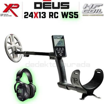 XP Dedektör Deus 24x13 cm RC WS4 Kulaklık HF Başlık Ana Kontrol Ünitesi