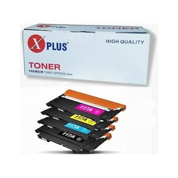 Xplus Color Laser Yazıcı Mfp 178NW Hp 117A 4 Renk 1.000 Sayfa Chipsiz Toner Seti
