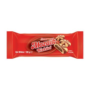 Xroll 100 gr Mozaik Kakao Dolgulu Bisküvi