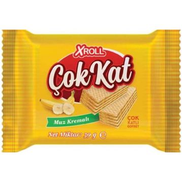 Xroll 39 gr Çok Kat Muzlu Gofret