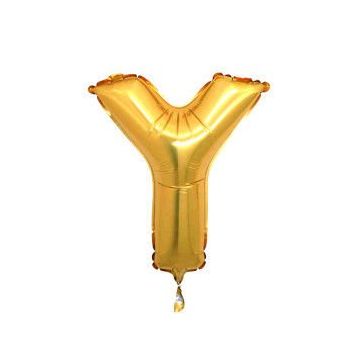 Y Harf Altın 100 cm Folyo Balon