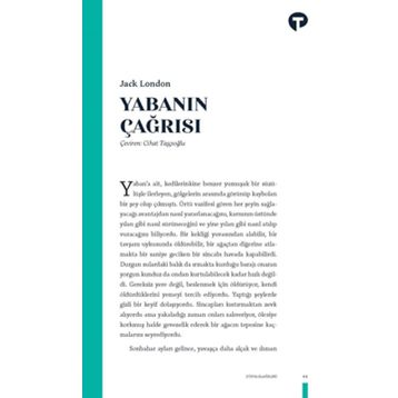 Yabanın Çağrısı - Jack London