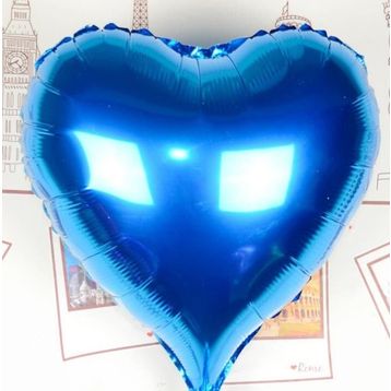 Yabidur Folyo Mavi 80 cm Kalp Uçan Balon