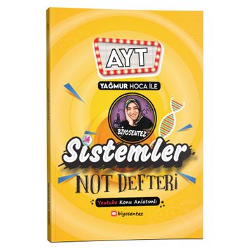 Yağmur Hoca ile AYT Biyosentez Sistemler Not Defteri Tamamı El Yazılı - KR Akademi Yayınları