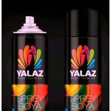 Yalaz Boya 400 ml Mat Siyah Ral 9005 Yalaz Akrilik Sprey Boya