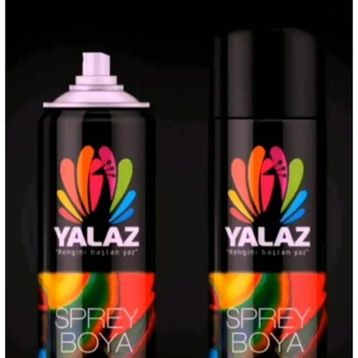 Yalaz Boya 400 ml Mat Siyah Ral 9005 Yalaz Akrilik Sprey Boya