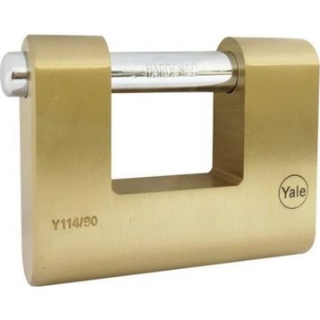 Yale 90 Mm Oval Kayar Pimli Pirinç Asma Kilit
