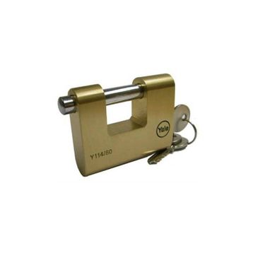 Yale 90 Mm Oval Kayar Pimli Pirinç Asma Kilit