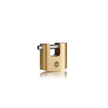 Yale Blister 90 mm Oval Kayar Pimli Pirinç Asma Kilit