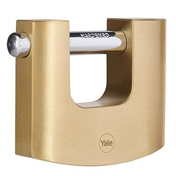 Yale Y114B/90/127/1 Pirinç 90 mm Oval Kayar Pimli Asma Kilit