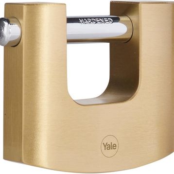 Yale Y114B/90/127/1 Pirinç 90 mm Oval Kayar Pimli Asma Kilit