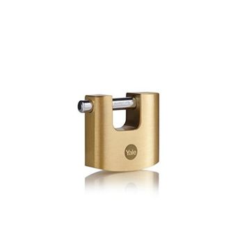 Yale Y114B/90/127/1 Pirinç 90 mm Oval Kayar Pimli Asma Kilit