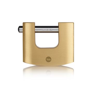 Yale Y114B/90/127/1 Pirinç 90 mm Oval Kayar Pimli Asma Kilit