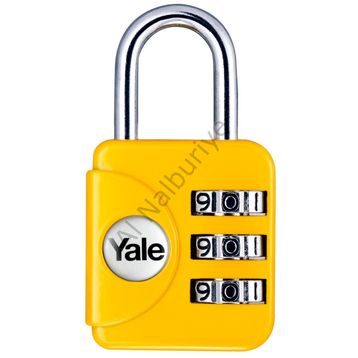 Yale YP1/28/121/1 Geniş Tip Mini Şifreli Travel Asma Kilit