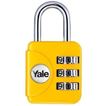 Yale YP1/28/121/1 Geniş Tip Mini Şifreli Travel Asma Kilit