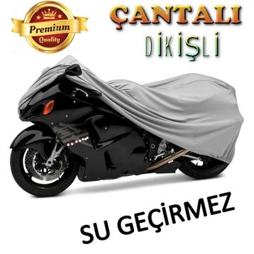 Yamaha FZ6 Fazer ABS Siyah Arka Çanta Uyumsuz Ultra Kalın Su Geçirmez Motor Brandası