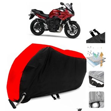 Yamaha FZ6 Fazer S2 Siyah Arka Çanta Uyumsuz Ultra Kalın Su Geçirmez Motor Brandası