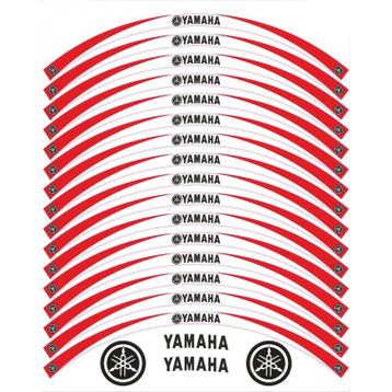 Yamaha R 25 Beyaz Kırmızı Jant Şeridi