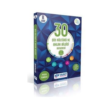 Yanıt Yayınları 8. Sınıf Din Kültürü ve Ahlak Bilgisi Çözümlü 30 Deneme