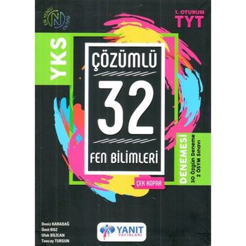 Yanıt Yayınları TYT Fen Bilimleri Çözümlü 32 Deneme
