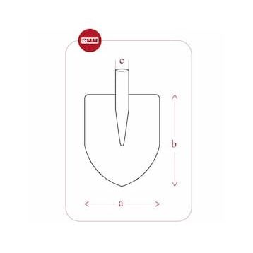 Yaparlar 5160 255x280 mm Sapsız İnşaat Küreği