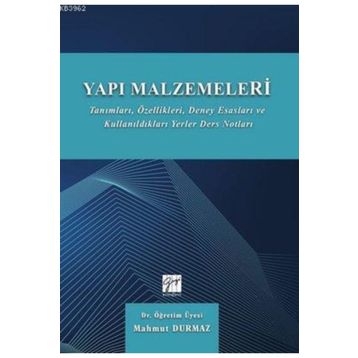 Yapı Malzemeleri - Mahmut Durmaz