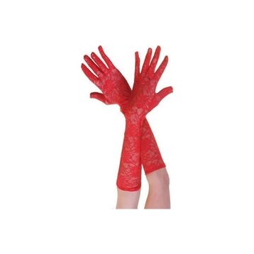 Yapı Market Kırmızı Renk Orta Boy Dantelli Eldiven
