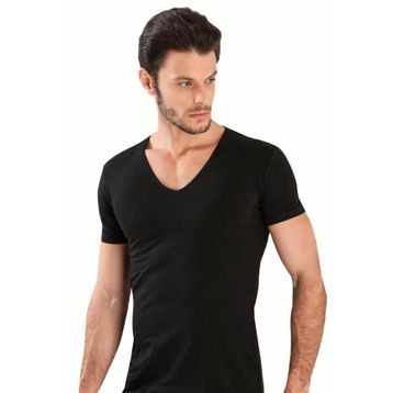 Yaren Tuhafiye 713 6'lı Fanila Renkli Paket Hmd Likralı Erkek V Yaka Kısakol Atlet