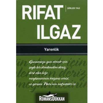 Yarenlik / Rıfat Ilgaz
