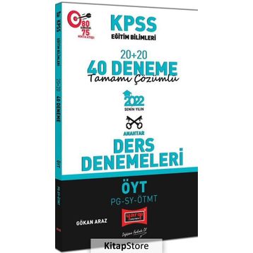 Yargı 2022 Kpss Eğitim Bilimleri Öyt Pg Sy Ötmt Tamamı Çözümlü 20+20 40 Deneme