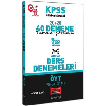 Yargı 2022 Kpss Eğitim Bilimleri Öyt Pg Sy Ötmt Tamamı Çözümlü 20+20 40 Deneme