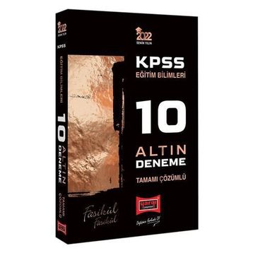 Yargı 2022 Kpss Eğitim Bilimleri Tamamı Çözümlü Fasikül Fasikül 10 Altın Deneme