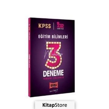Yargı 2022 KPSS Eğitim Bilimleri Tamamı Çözümlü Muhteşem 3 Deneme