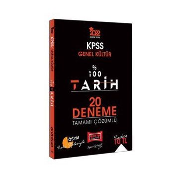 Yargı 2022 KPSS Genel Kültür %100 Tarih Tamamı Çözümlü 20 Deneme