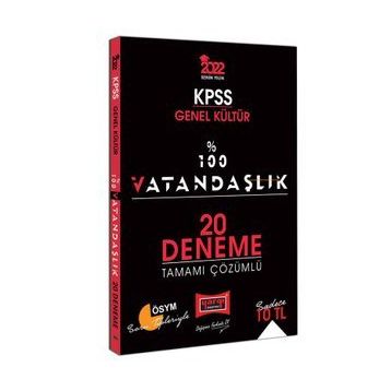 Yargı 2022 Kpss Genel Kültür %100 Vatandaşlık Tamamı Çözümlü 20 Deneme