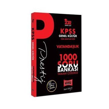Yargı 2022 Kpss Genel Kültür Vatandaşlık Prestij Seri Tamamı Çözümlü 1000 Soru Bankası