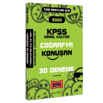 Yargı 2022 KPSS Tüm Adaylar İçin Genel Kültür Coğrafya Konuşan 30 Deneme