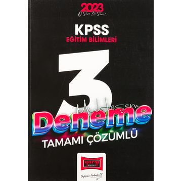 Yargı 2023 KPSS Eğitim Bilimleri Tamamı Çözümlü Muhteşem 3 Deneme Sınavı