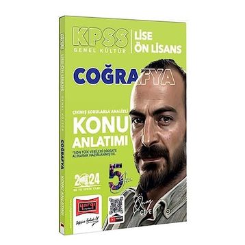 Yargı 2024 KPSS Lise Ön Lisans 5Yüz Ekibi Coğrafya Çıkmış Sorularla Desteklenmiş Analizli Konu Anlatımı